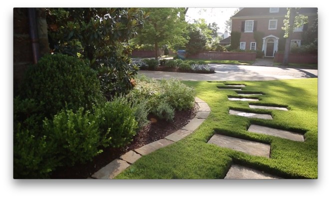 Brown quarry cut step stone